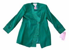 Grace Ephesians 2:5 Women's Blazer Long Mid Sleeve Green Size Large New