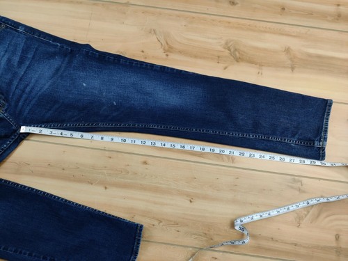 MENS HOLLISTER ZIP FLY SKINNY CLASSIC DISTRESSED BLUE DENIM JEANS 33 X 32 - Picture 7 of 8