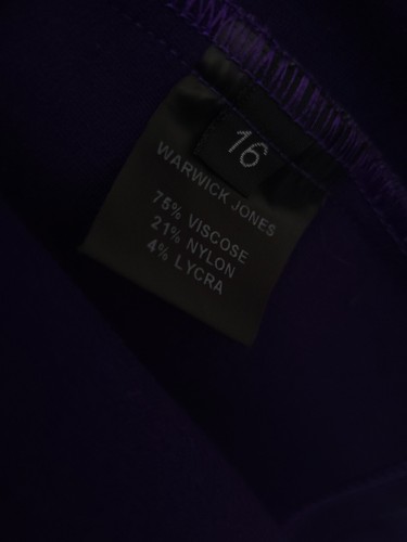 Warwick Jones Women's Purple Blue Blazer Button Up Size 16 - Picture 5 of 6