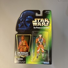 Kenner Star Wars Luke Skywalker In X-Wing Fighter Pilot Gear Green Card