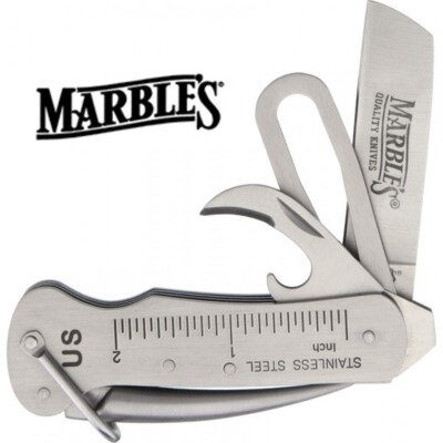 Marbles First Mate Knife - Marlin Spike Tool Pocket Sailing Mariner - NEW