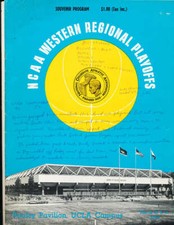 1969 Western Regional NCAA basketball Playoff program & paper bk2