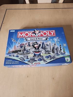 Monopoly Here And Now  Edition - Parker Brothers Pre-owned Complete