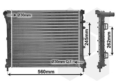 VAN Wezel 17002387 KüHler, MotorküHlung Passend FüR Fiat-image