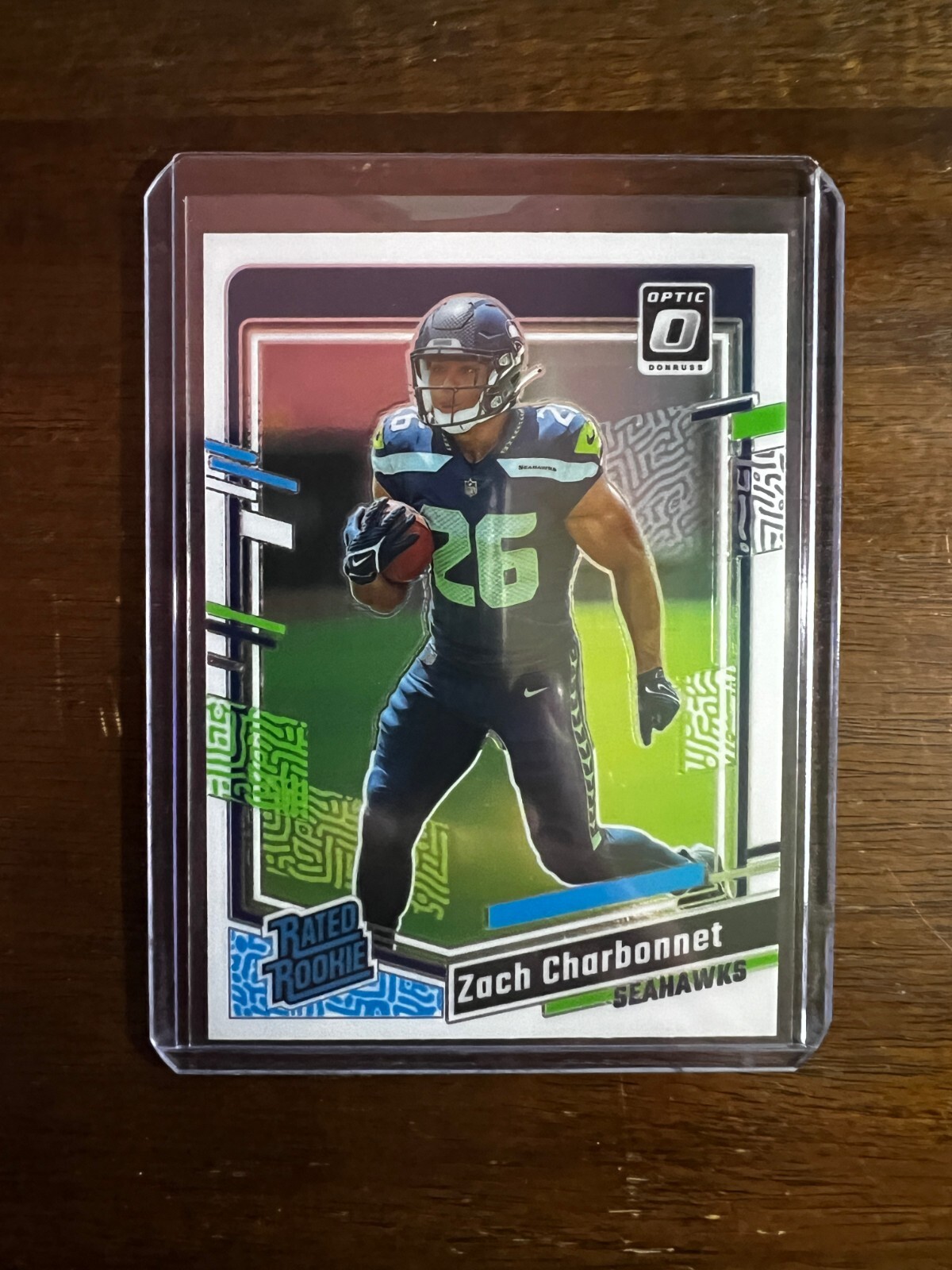 2023 Donruss Optic Football Rated Rookie RC Zach Charbonnet #294
