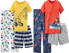 Carter's Infant Boys 3 Pc Pajama Set NWT 12 Month Construction or Wave Runner