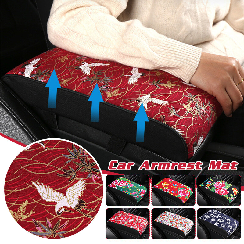Car Armrest Cushion Cover Center Console Box Pad Auto Interior Accessories Decor