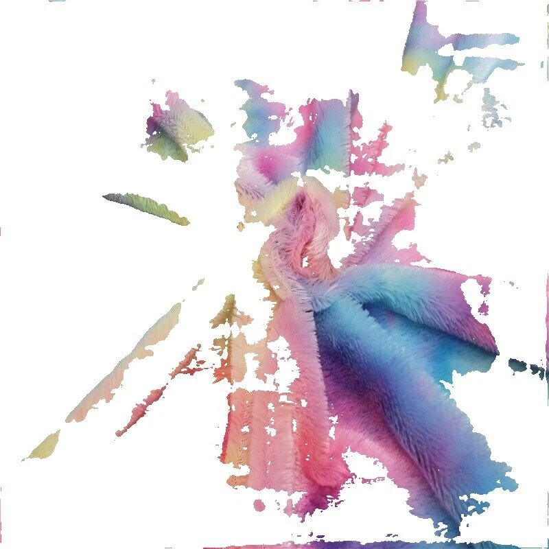 Roupas de Tie Dye-Casaco/Jaqueta Multicolor Tecidos para artesanato