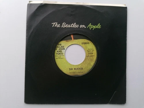 THE BEATLES ON  APPLE  USA   45  THE BALLAD OF JOHN & YOKO