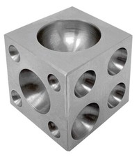 Steel Doming Block 1.5" x 1.5" x 1.5" Dapping Jewelry Making Metal Forming Tool