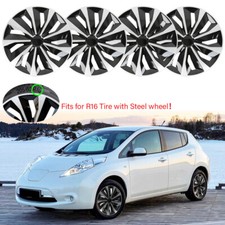 16 Set Of 4 Wheel Cover Full Rim Snap On Hub Caps R16 For Nissan Leaf 2011-2023 16 Set Of 4 Wheel Cover Full Rim Snap On Hub Caps R16 For Nissan Leaf 2011-2023