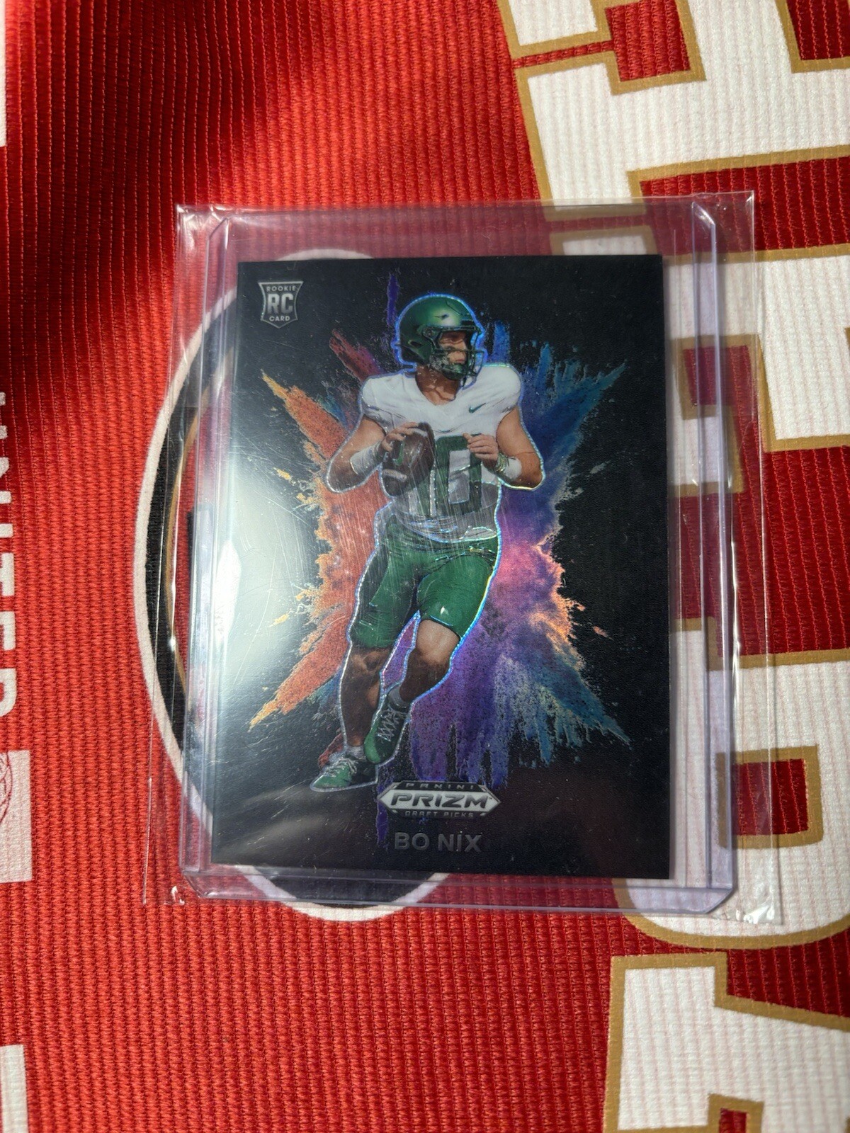 2024 Prizm Draft Picks Bo Nix Color Blast