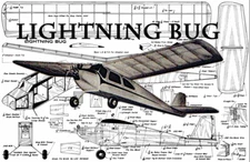 Lightning Bug .010 27" WS RC Airplane Plans & Templates Printed