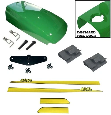 KUMAR BROS USA New Upper Hood with Assembled Fuel Door /Catch /Clips Fits John Deere 4610
