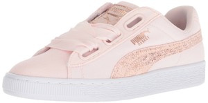 puma basket heart white rose gold
