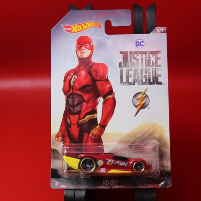 2017 Hot Wheels RD-09 Red HW Justice League #4 1:64 NIP The Flash PR5sp ...