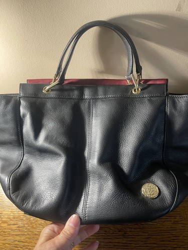 Vince Camuto Leather/cowhair Handbag With Shoulder Strap Red/black - Picture 5 of 14