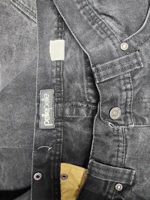 Vintage Pelle Pelle Jeans Men's 38x32 Black Baggy Straight Hip Hop