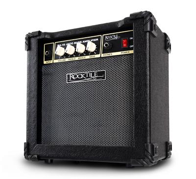 E-Bass Verstärker 15 Watt Bass Combo Amp 6,5'' Speaker Lautsprecher EQ Kopfhörer