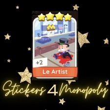 Monopoly GO 4 Sticker - Le Artist - Set 13