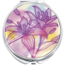 Pretty Flower Compact with Mirrors - Perfect for your Pocket or Purse