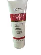 ADVANCED CLINICALS CREPEY SKIN Wrinkle Smoothing Cream- Collagen Infused 8fl.oz