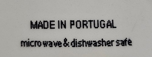 Juego de 4 platos de ensalada de 8" con bolígrafo de Navidad hecho en Portugal - Imagen 4 de 4