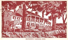 Postcard CT Norwalk Connecticut Silvermine Tavern Posted 1963 Vintage PC L3504