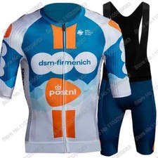 Cycling Jersey Set Short Sleeve Blue Clothing Bike Shirt Suit Bicycle Bib Shorts