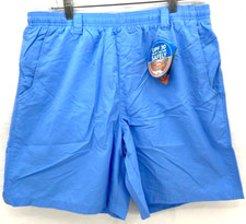 NEW Columbia PFG Backcast 8" Blue Omni-Shade Drawstring Water Shorts Men's M