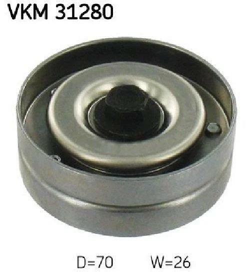 Original SKF Umlenk-/Führungsrolle Keilrippenriemen VKM 31280 für VW - Bild 1 von 1