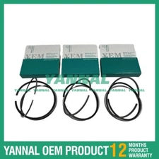 3X New D1403 Piston Rings Set STD For Kubota Excavator diesel engine parts