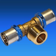 Stampa Facile Raccordi a Pressare Pezzo-T Passaggio Ag Filettatura Esterna Dvgw