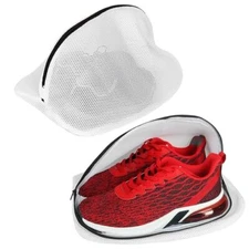 Shoe Washing Machine Bag Set of 2 Durable Mesh Shoe Laundry Bag with Zipper f...
