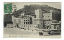 1911 Monte Carlo Monaco, PPC to Versoul France, Palace of the Prince View