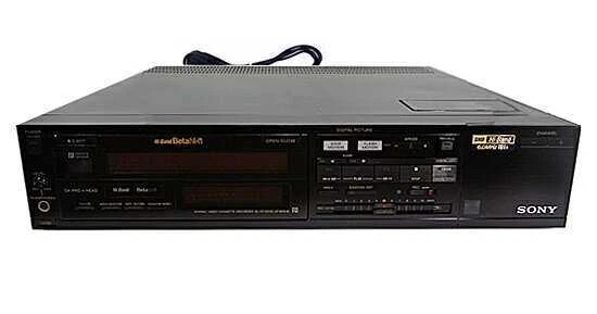 Sony SL- HF1000D Super Hi-Band Beta Video Deck Recorder Used Side Panel missing