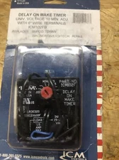 ICM102B Delay On Make Timer Relay ICM Controls 18-240 VAC .03-10 Min NEW hvac