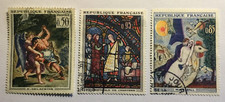 TIMBRES de FRANCE Oblitéré  N° 1376-1398-1399 ( 1963 )