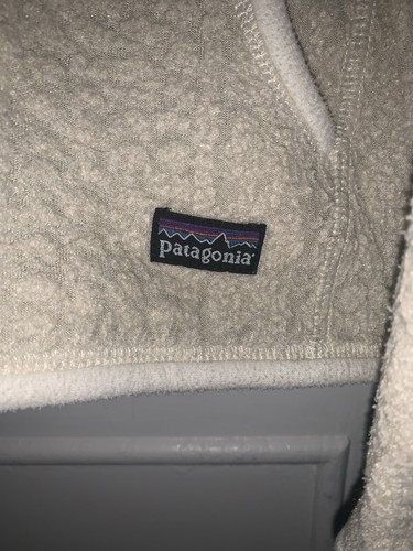 Patagonia donna piccola full zip beige sherpa pile profondo 2009 - Foto 9 di 11