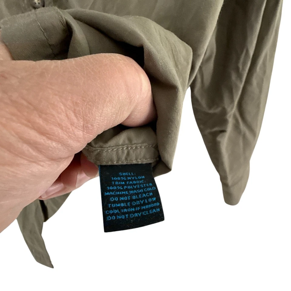 Camisa utilitaria Eastern Mountain Sports para hombre pequeña caqui senderismo viajes al aire libre Foto 4 de 4