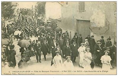 60.PRECY SUR OISE. Nr. 195.FETE DU BOUQUET PROVINCIAL.4. MAI 1913.LE PARADE.LES A