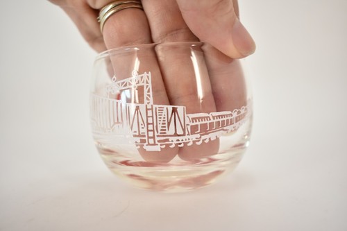 Vintage Pennsylvania Railroad Roly Poly Glas - Bild 4 von 7