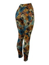 Cow Print Flowers Super Soft Leggings with Pockets 
