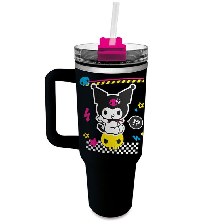 Pyramid International Unisex Black Kuromi (Punk Skull) 40Oz Tumbler - Image 3