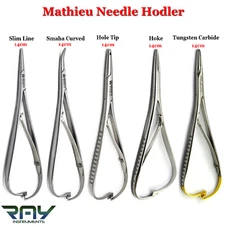 Dental Mathieu Needle Holder Forceps Orthodontic Suture Ligature Surgical Pliers