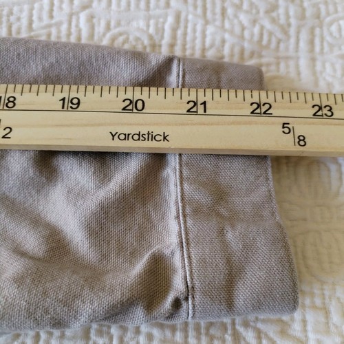 Duluth Trading Jean Jacket Women Small Khaki Field Pockets Button Cotton Trucker - Picture 10 of 11