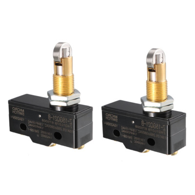 2pcs Z-15GQ21-B 1NO 1NC Panel Mount Roller Plunger Micro Limit Switch