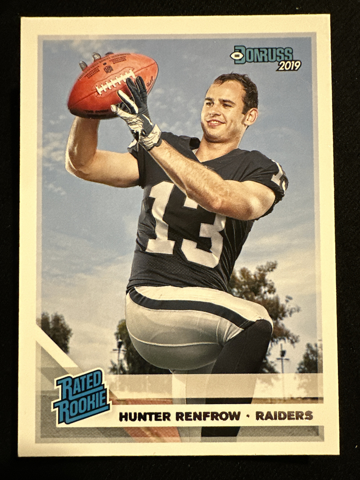 Hunter Renfrow Rated Rookie RC 2019 Donruss Football #340 Raiders