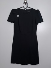 BNWT Ann Taylor Womens Capsule Staple Shift Dress Knee Length Black Sz 2 15x35.5