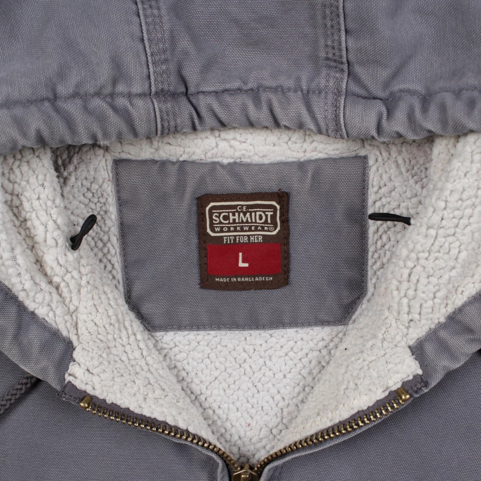Chaqueta de trabajo Schmidt vintage forrada en L gris activo para mujer Foto 3 de 4